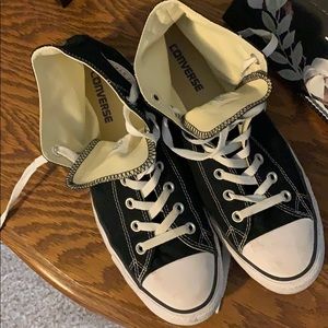 Black Converse sneakers